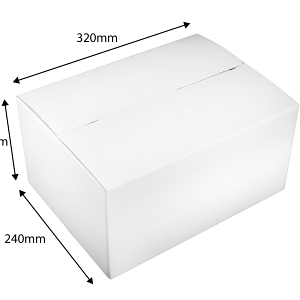 100x Mailing Box 320x240x160mm White Carton fit Australia POST 5KG Parcel Satchel