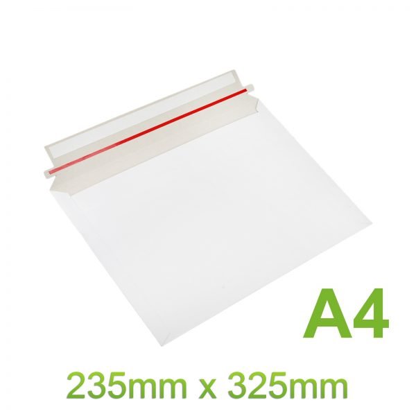 200x Card Mailer A4 Size 235x325mm 300 gsm Envelope Tough Bag Replacement White -200Pcs