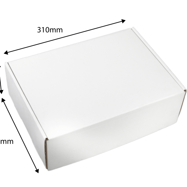 100X Mailing Box Diecut Carton 310x230x105mm A4 BM BX2 Size white