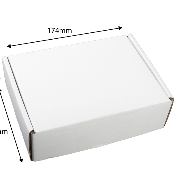 100x Mailing Box 174x128x53mm White Shipping Carton for Parts Accessories small