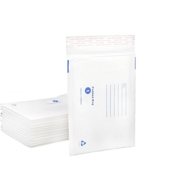 Bubble Mailer White Printed Padded Bag Envelope 160mmx230mm
