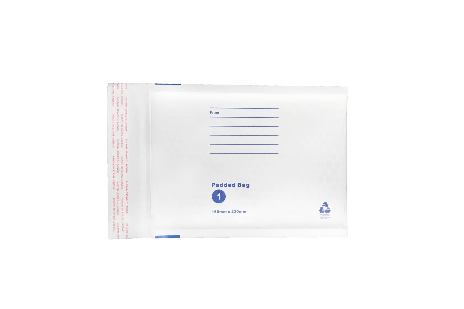 Bubble Mailer White Printed Padded Bag Envelope 160mmx230mm 4 Bubble Mailer White Printed Padded Bag Envelope 160mmx230mm