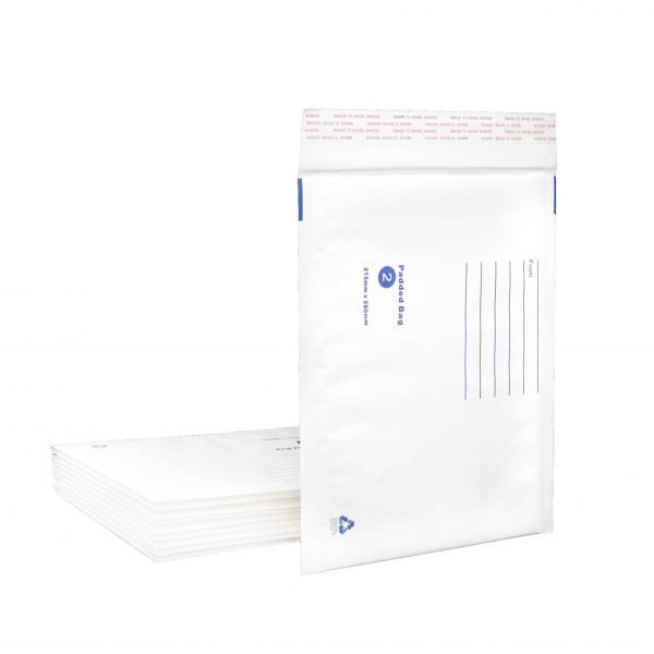 Bubble Mailer White Printed Padded Bag Envelope 215mmx280mm