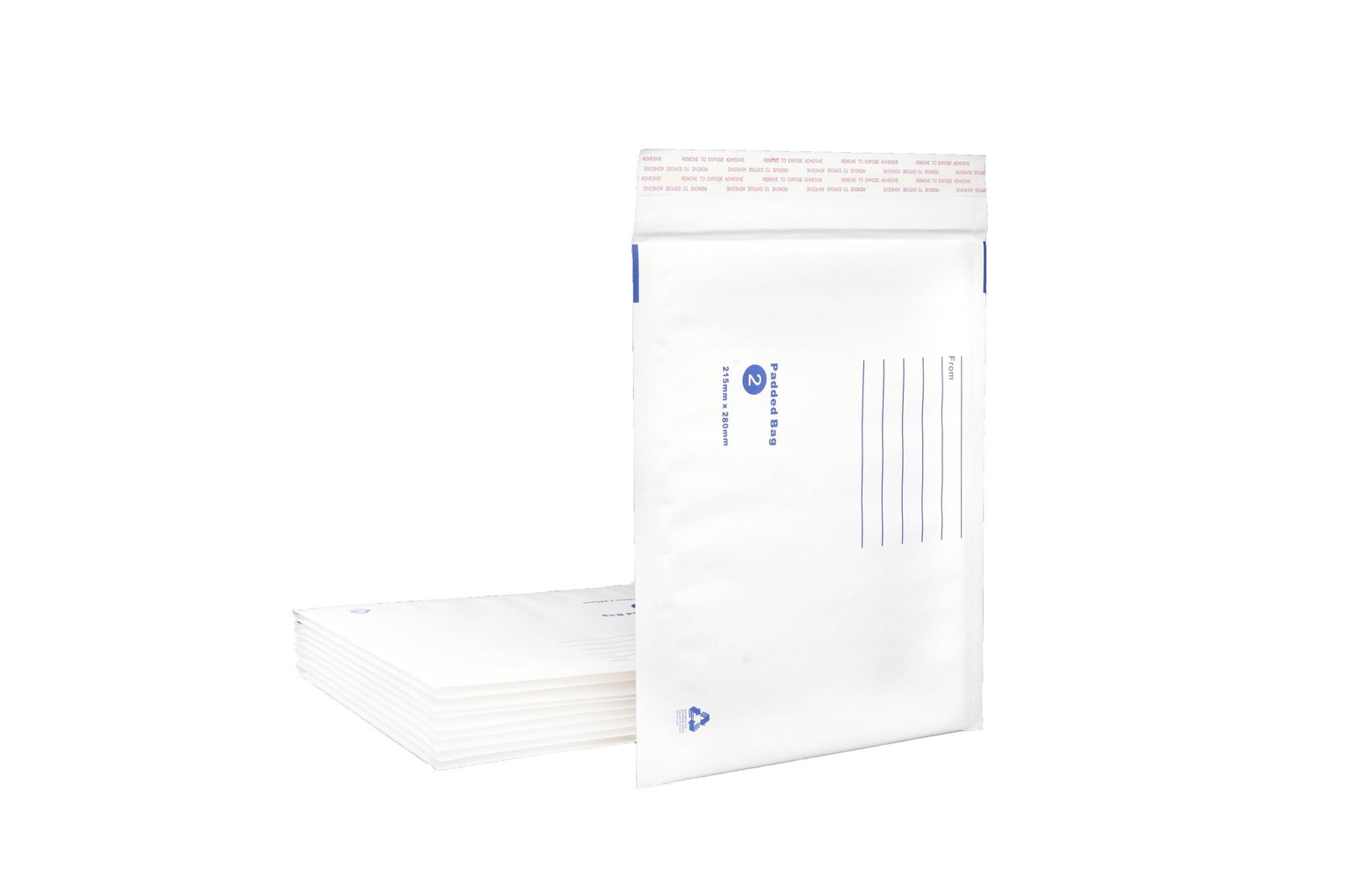 Bubble Mailer White Printed Padded Bag Envelope 215mmx280mm 1 Bubble Mailer White Printed Padded Bag Envelope 215mmx280mm