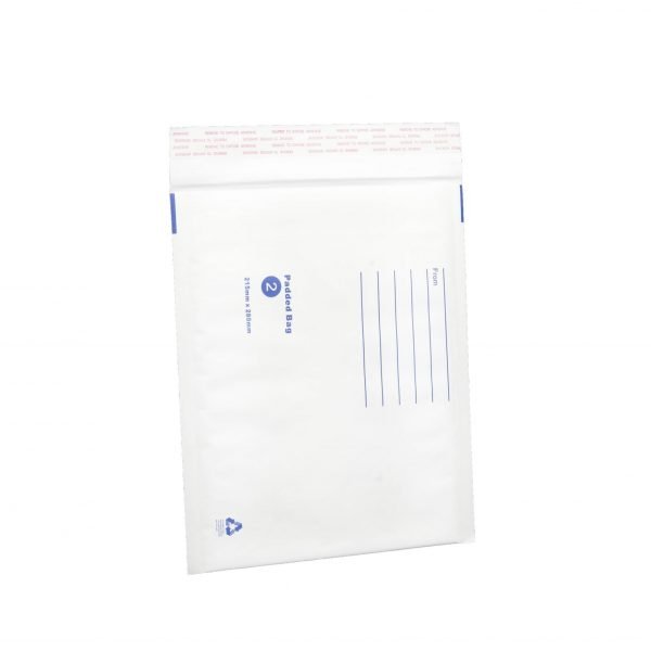 Bubble Mailer White Printed Padded Bag Envelope 215mmx280mm
