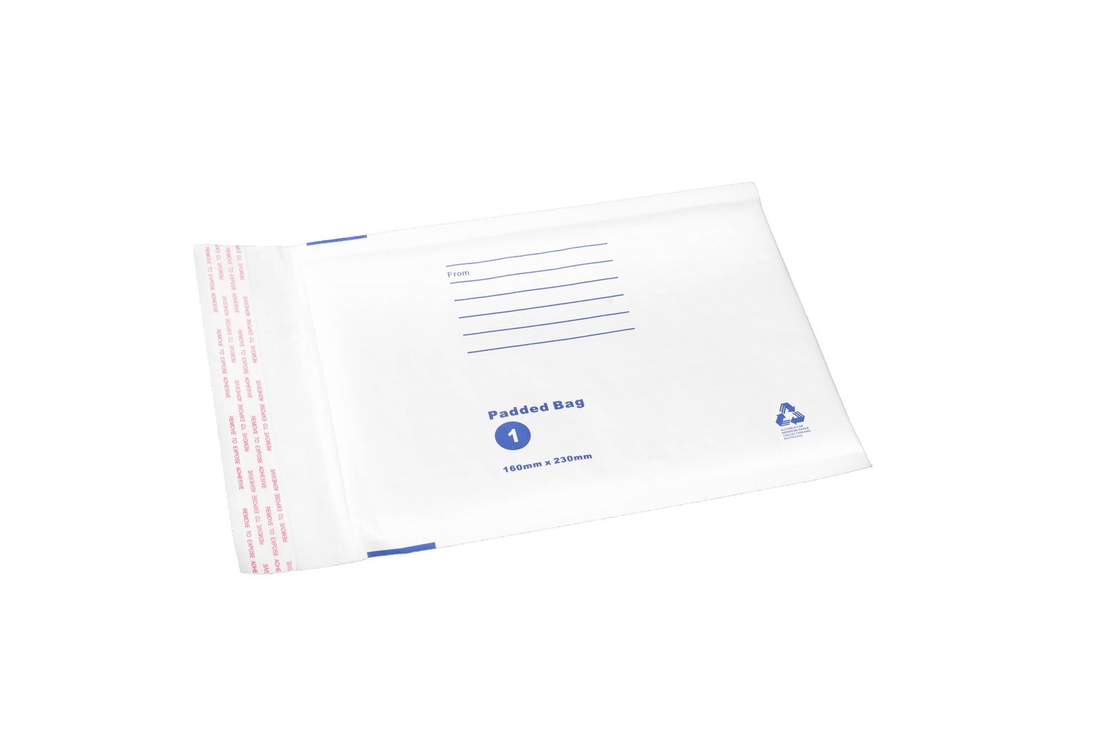 Bubble Mailer White Printed Padded Bag Envelope 160mmx230mm 5 Bubble Mailer White Printed Padded Bag Envelope 160mmx230mm
