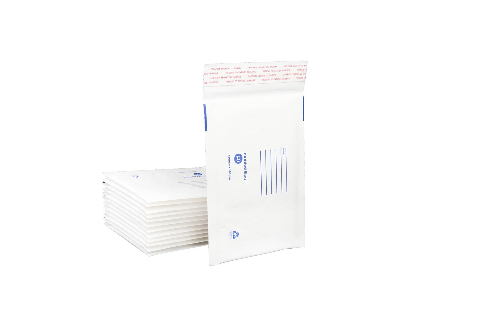 Bubble Mailer White Printed Padded Bag Envelope 120x180mm 1 Bubble Mailer White Printed Padded Bag Envelope 120x180mm