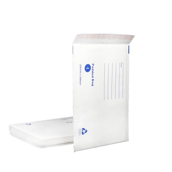 Bubble Mailer White Printed Padded Bag Envelope 235x350mm
