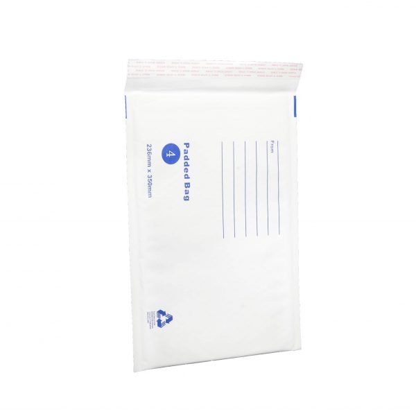 Bubble Mailer White Printed Padded Bag Envelope 235x350mm