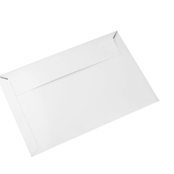 500x White Card Mailer 130x240mm DLX 300 gsm Envelope - Tough Bag Replacement