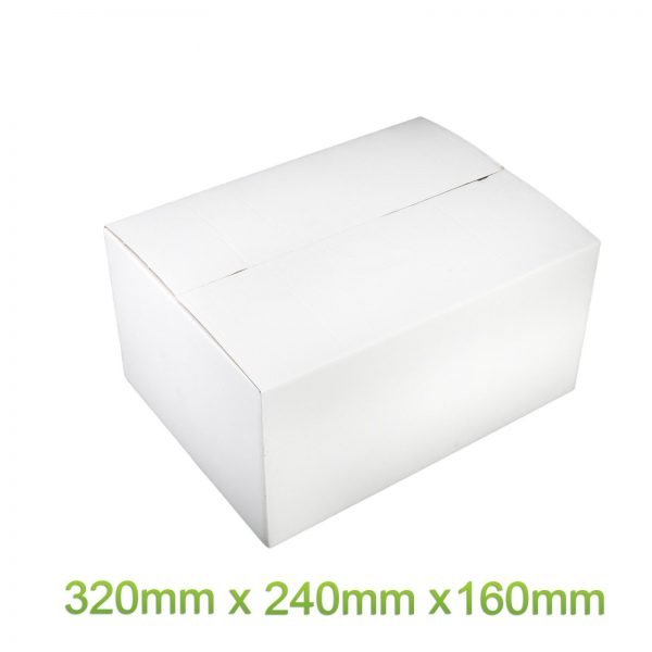100x Mailing Box 320x240x160mm White Carton fit Australia POST 5KG Parcel Satchel