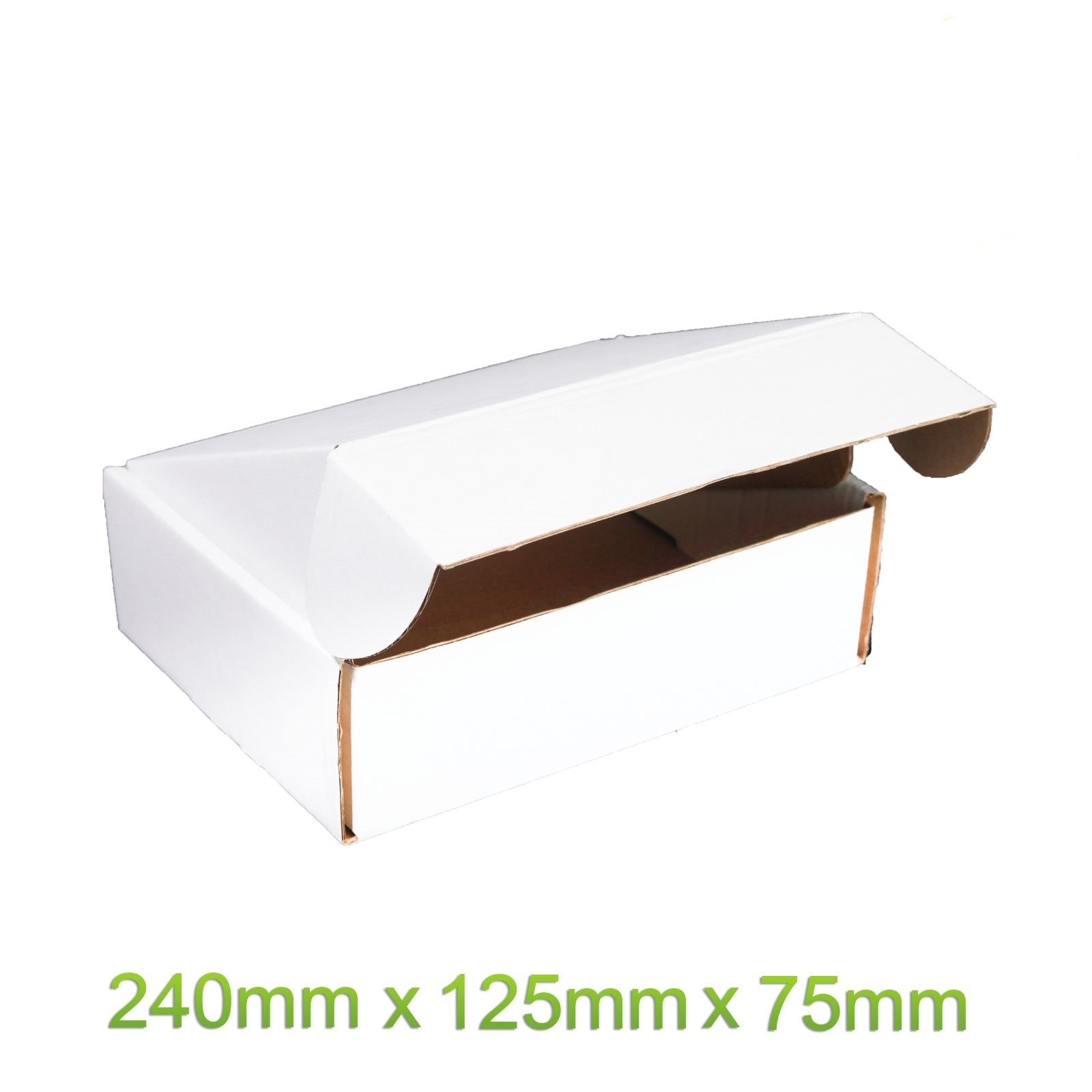 100X Mailing Box 240x125x75mm White Carton 4 Australia Post 500g Prepaid Satchel 1 100X Mailing Box 240x125x75mm White Carton 4 Australia Post 500g Prepaid Satchel