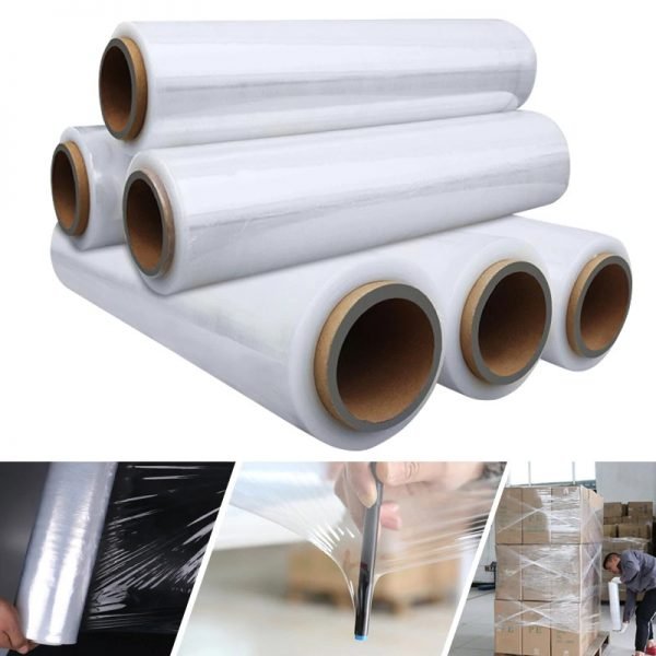 Shrink Wrap 4 / 8 Roll 400M CLEAR Hand Use 500mm x 25UM Pallet Stretch Film