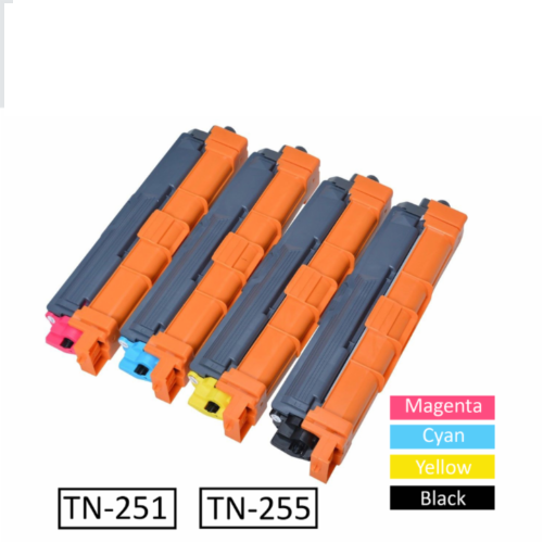 4x TN251 TN255 Toner for Brother HL3150CDN HL3170CDW MFC9330CDW MFC9335CDW